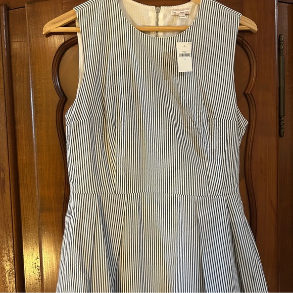 NWT GAP fit and Flare mini dress in navy and cream Size 4 - Picture 5 of 8